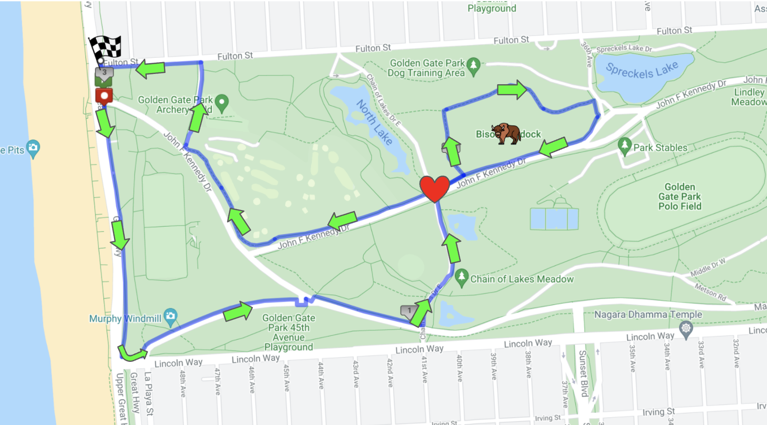 5k route