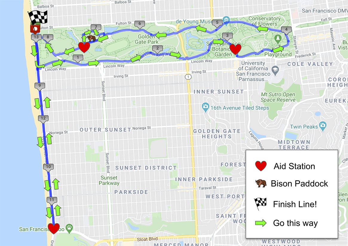 half marathon route